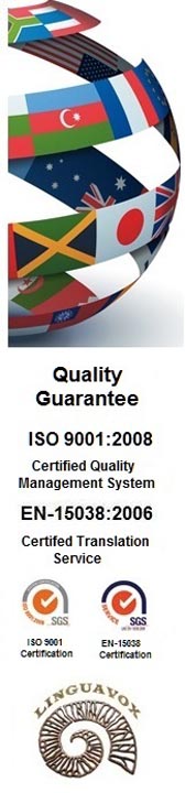 A DEDICATED CLWYD TRANSLATION SERVICES COMPANY WITH ISO 9001 & EN 15038/ISO 17100